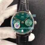 ZF Factory IWC Portugieser 7 Days Watch Green Dial 42MM For Sale